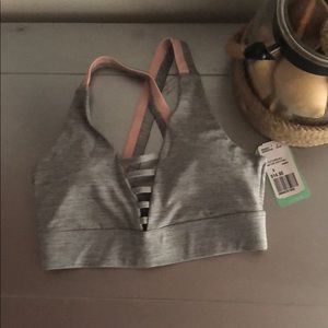 Grey sports bra